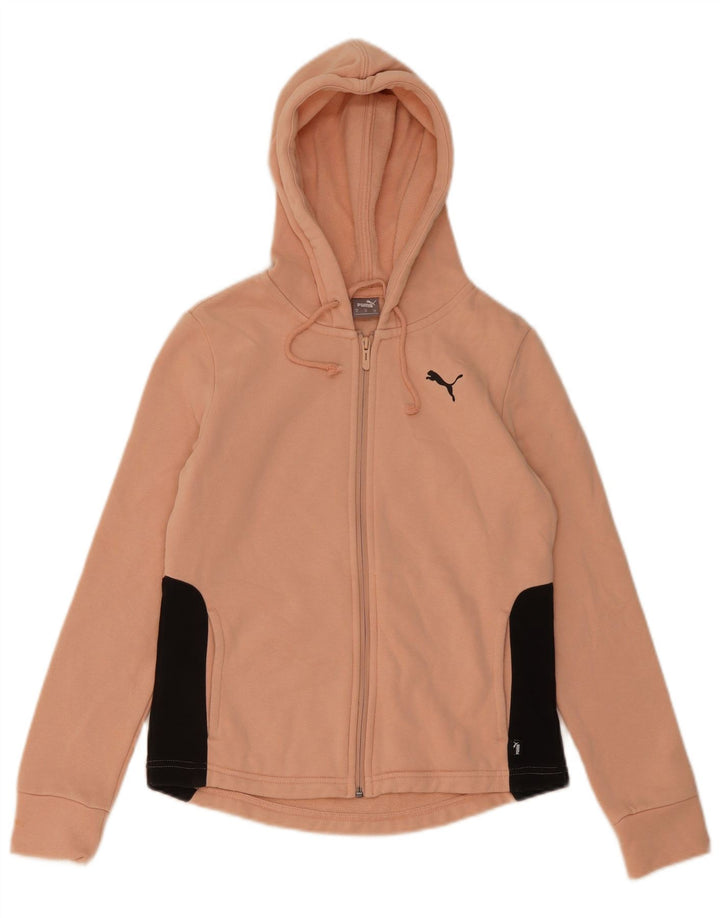 Damski sweter Puma z kapturem i zamkiem UK 12, średni róż