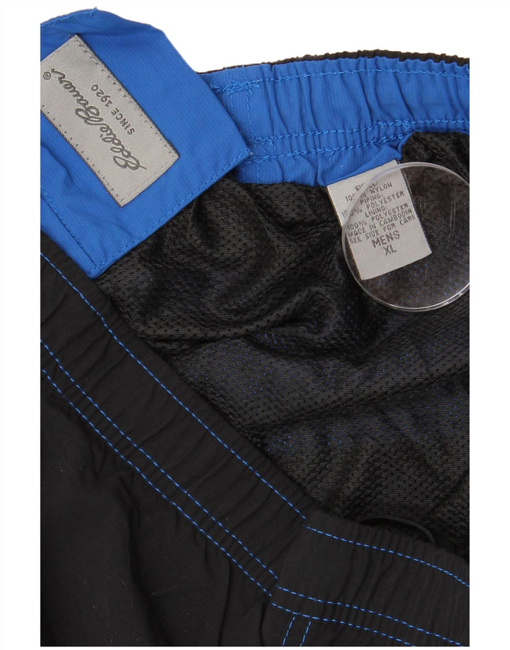 Męskie spodenki kąpielowe EDDIE BAUER XL, czarny nylon z blokami kolorów