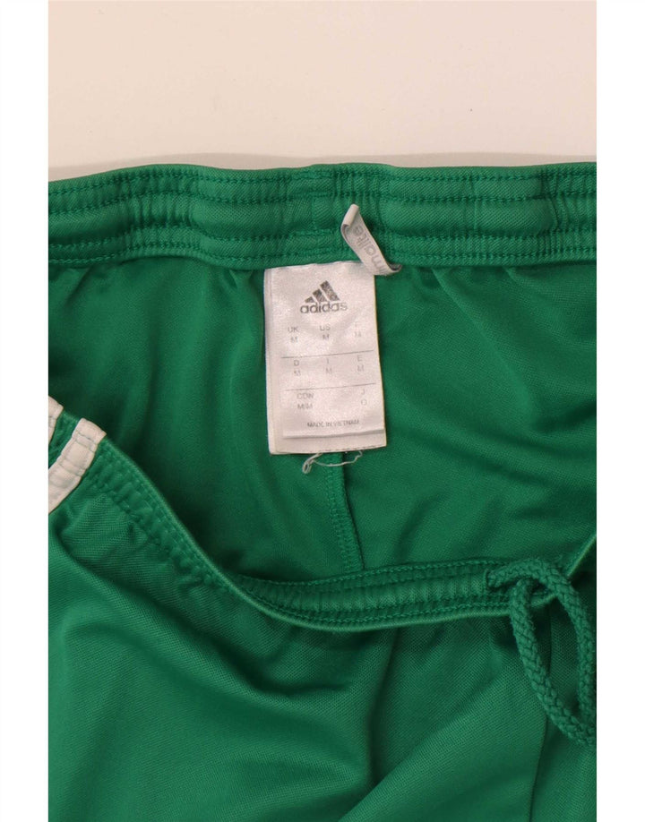 Męskie spodenki sportowe Adidas Climalite, średni zielony poliester