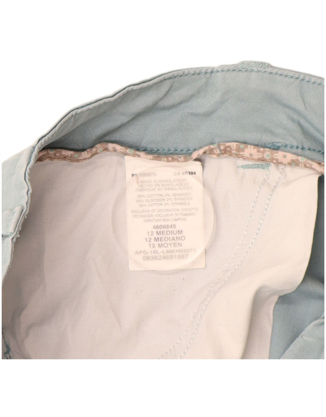 Spodnie damskie Lee Capri US 12 Large W32 L24 Turkusowa bawełna