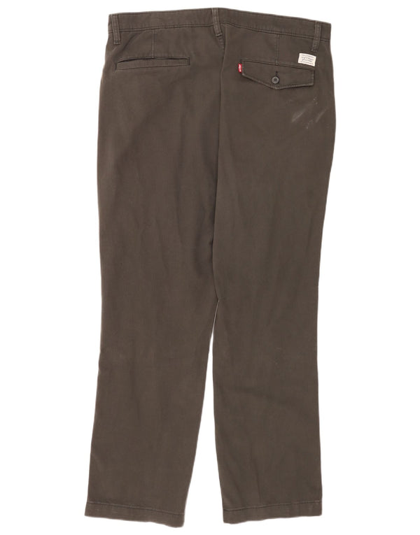 Męskie proste spodnie chino Levi's W36 L32 Szara bawełna