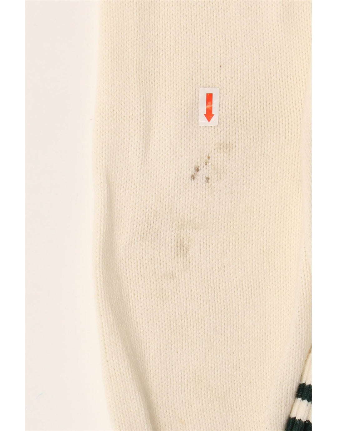 HOLLISTER damski, pudełkowy, oversize'owy sweter z okrągłym dekoltem UK 6 XS w kolorze złamanej bieli