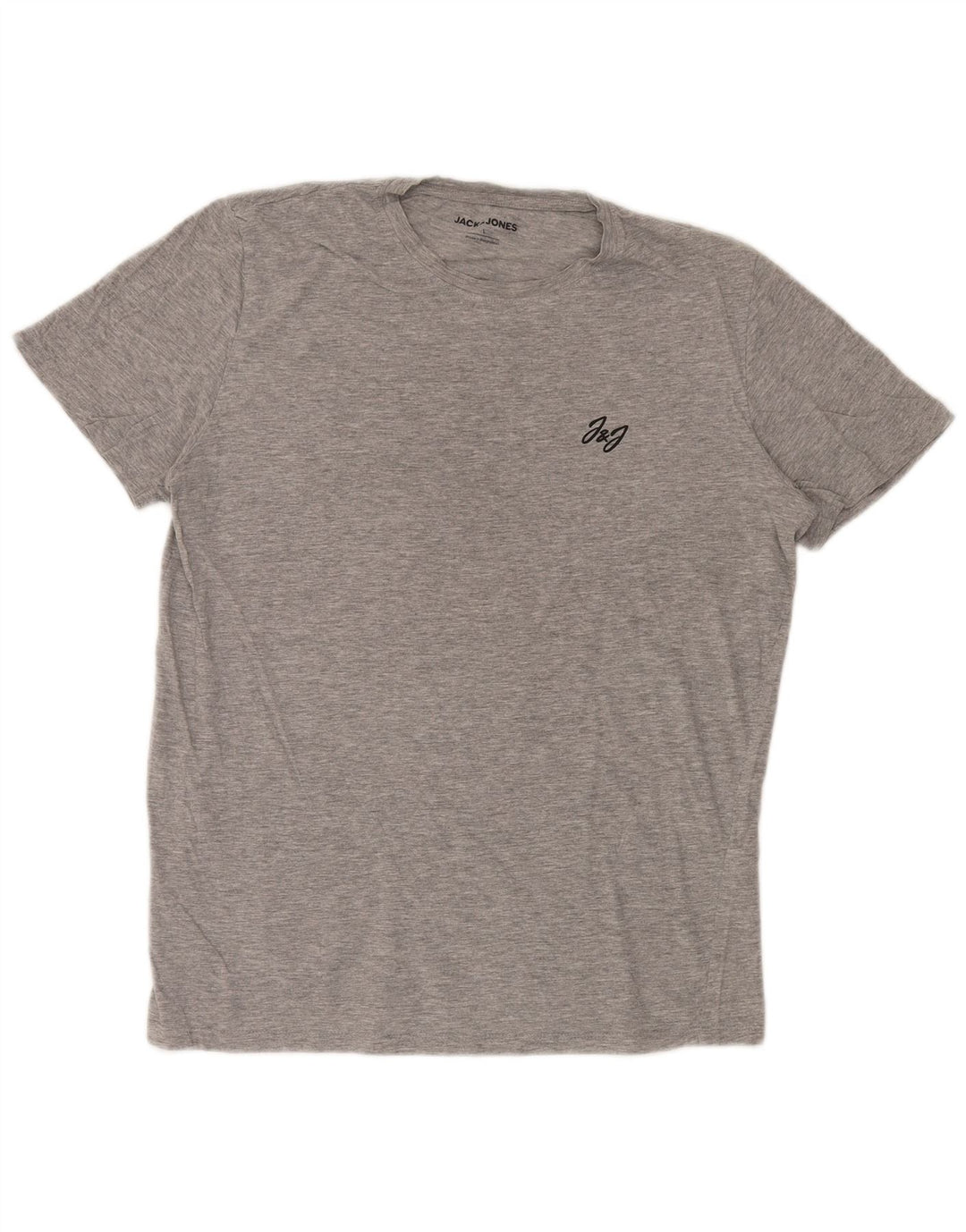 Męski T-shirt JACK & JONES, duży, szary, wiskoza