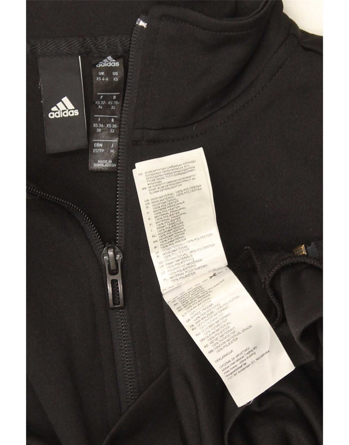 Damska bluza dresowa Adidas UK 4/6 XS Czarny poliester