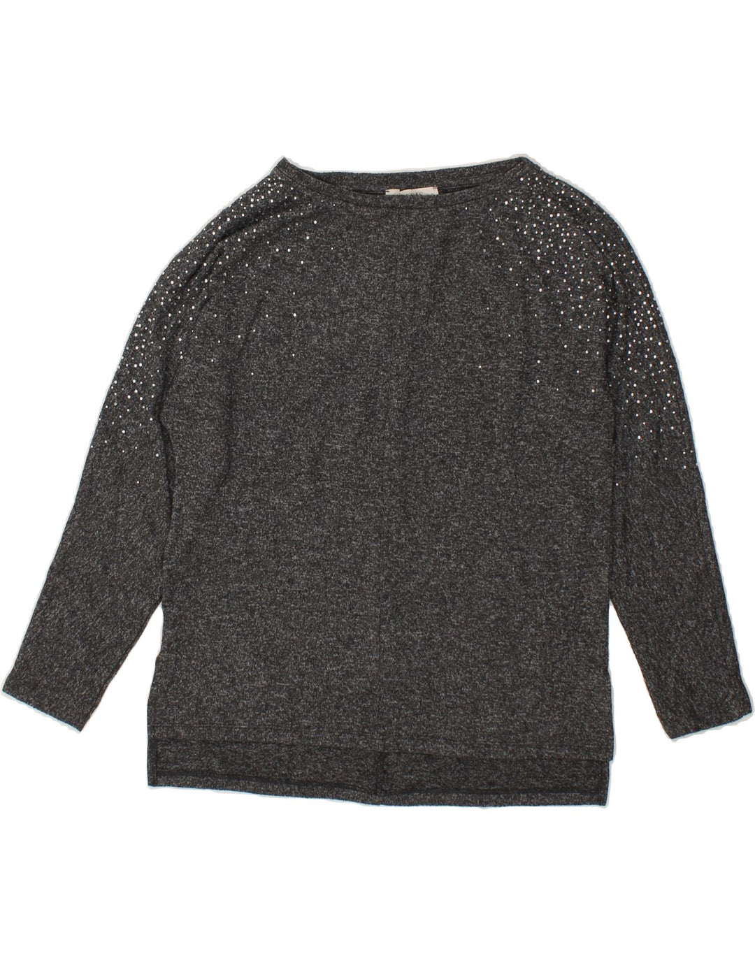 OASIS Womens Sweatshirt Jumper UK 14 Medium Grey Polyester Vintage Oasis and Second-Hand Oasis from Messina Hembry 
