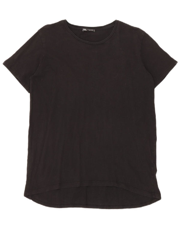 T-shirt damski Zara Top UK 16, duży, czarny