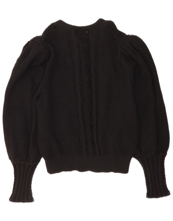 Sweter damski Pfister EU 46 XL, czarna dziewicza wełna