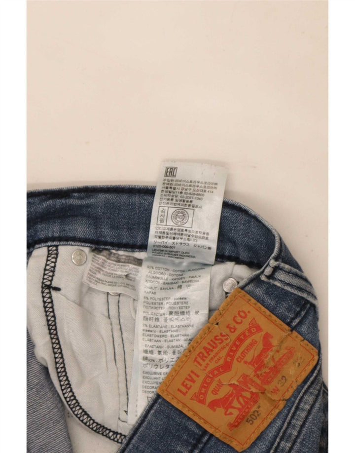 Męskie jeansy Levi's 502 Tapered W32 L32 Niebieskie bawełniane