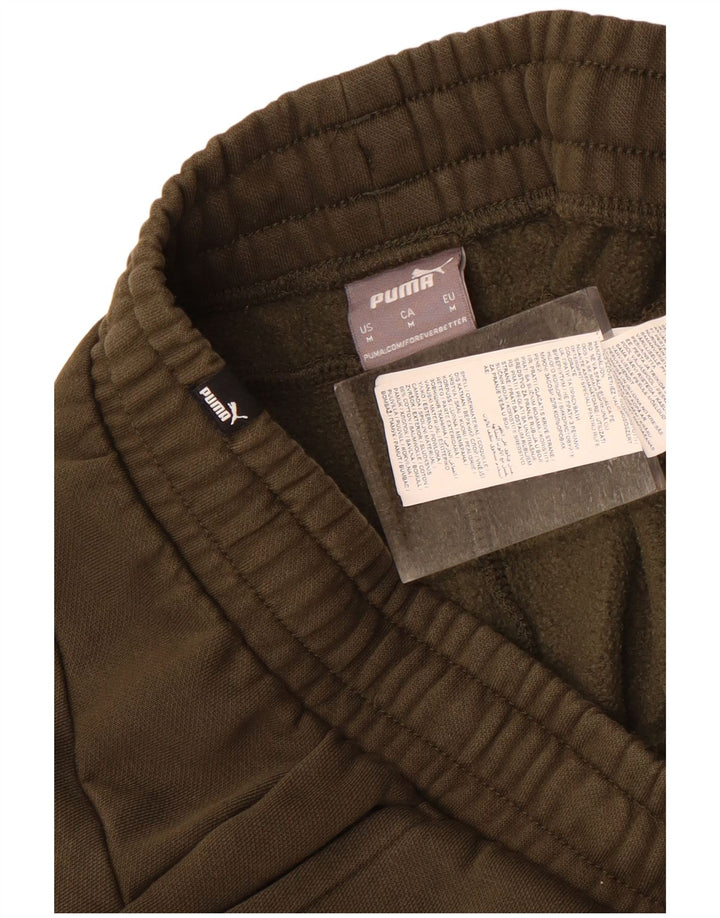 Męskie spodnie dresowe Puma Joggers, średnia bawełna khaki