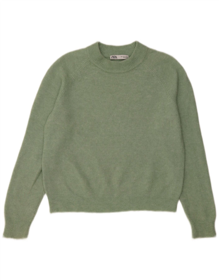 Sweter damski Zara Oversize z okrągłym dekoltem UK 10 Small Green