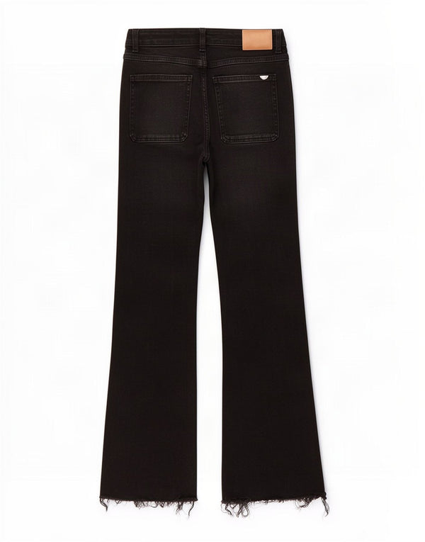 Damskie jeansy Bootcut Zara EU 36 XS W26 L26 Czarne bawełniane