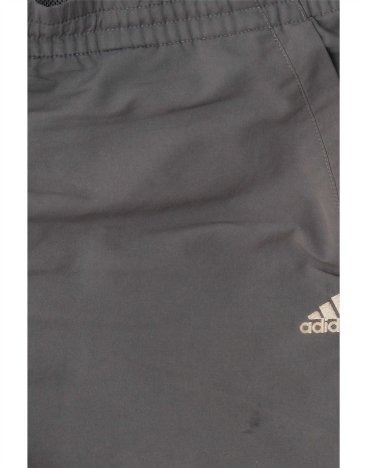 Męskie spodenki sportowe Adidas XL Szary poliester z blokami kolorów