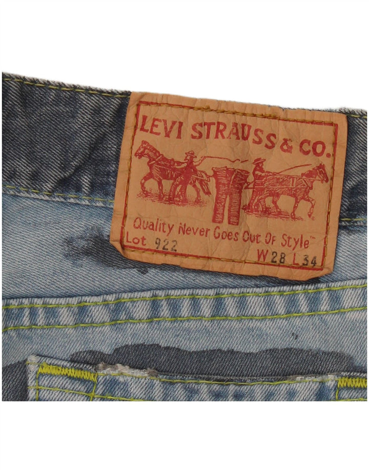 Damskie dżinsy Levi's 922 Straight W28 L30 Niebieska bawełna
