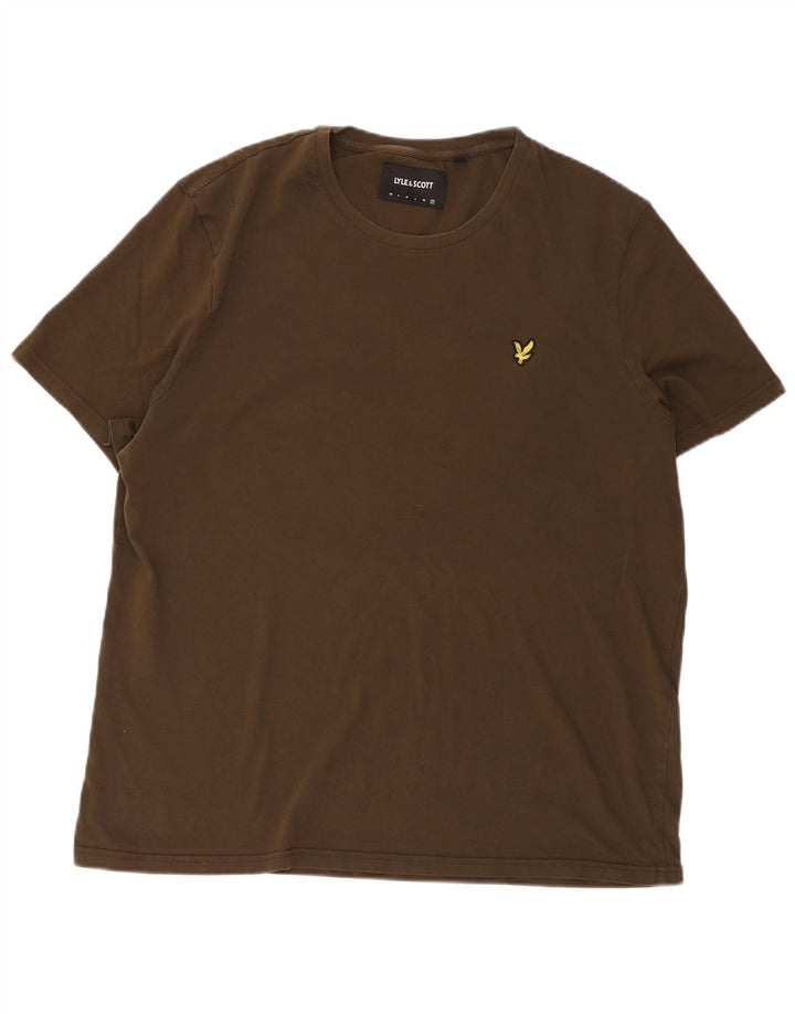 T-shirt męski Lyle & Scott, bawełniany khaki, 2XL