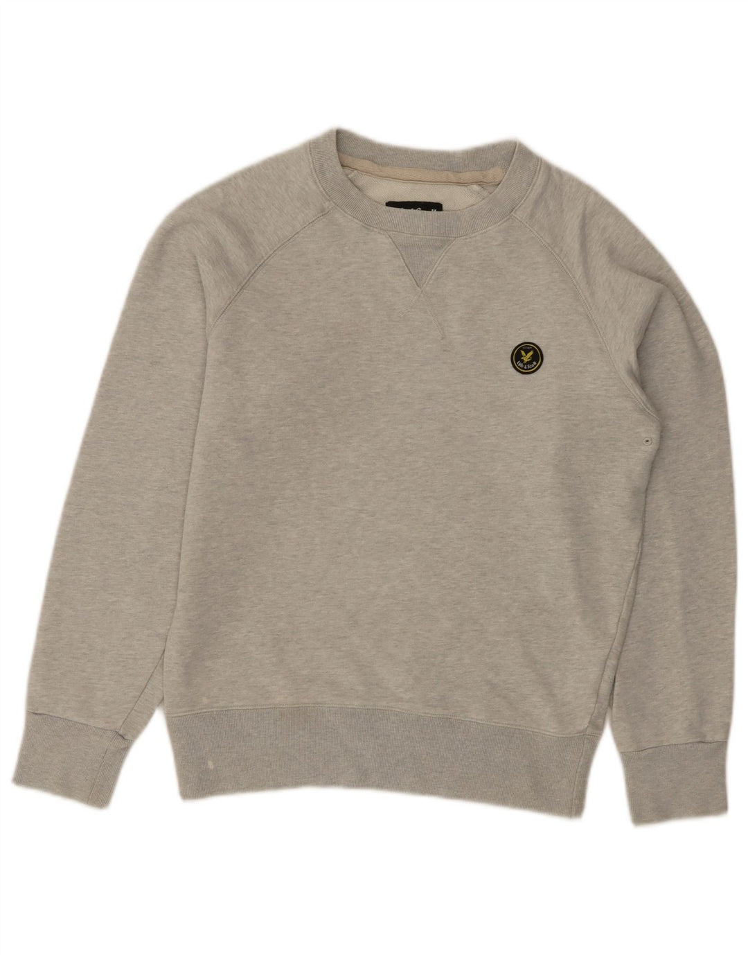 Męski sweter LYLE & SCOTT, mały, szary, bawełniany