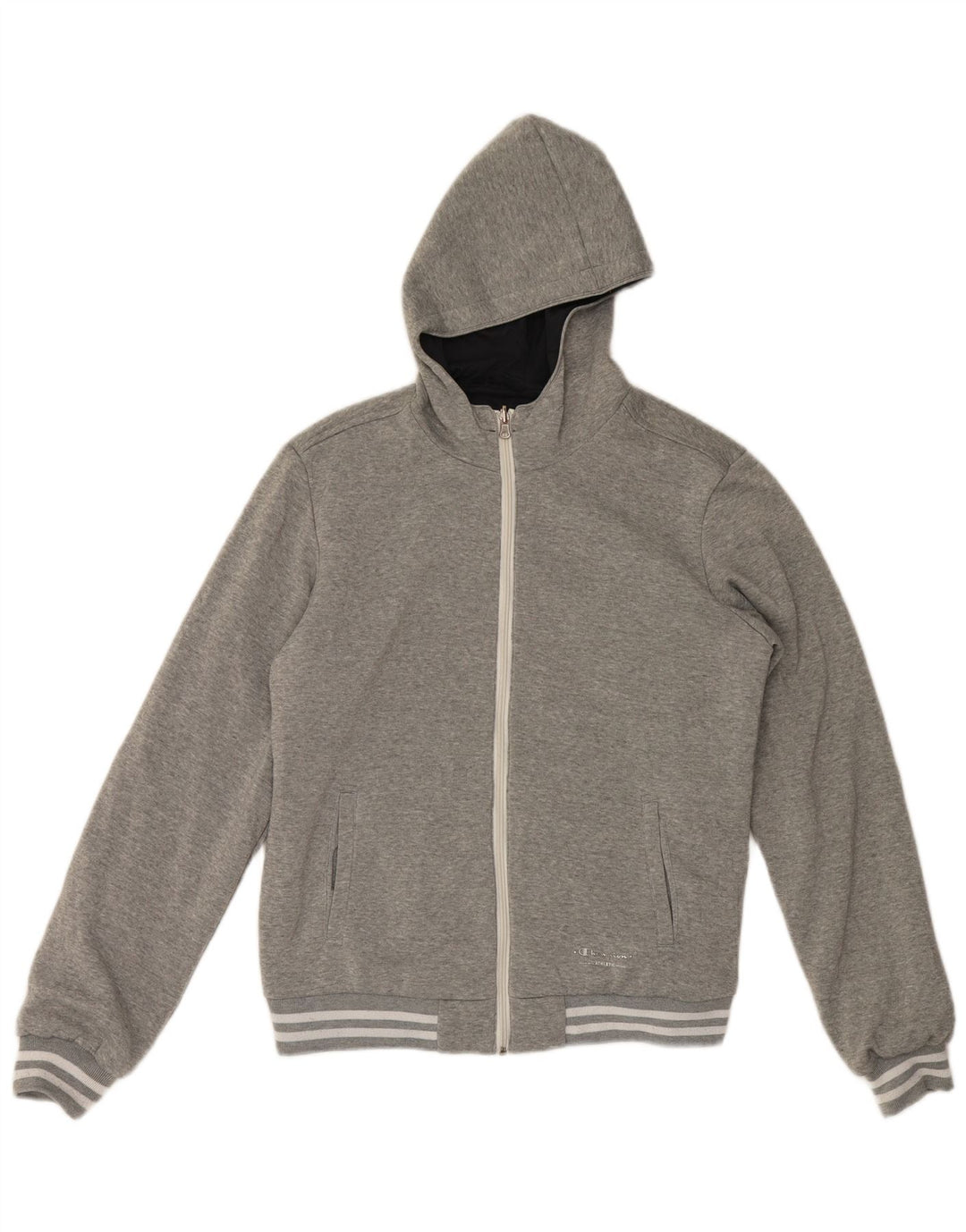 Męski sweter z kapturem i zamkiem Champion XL, szary