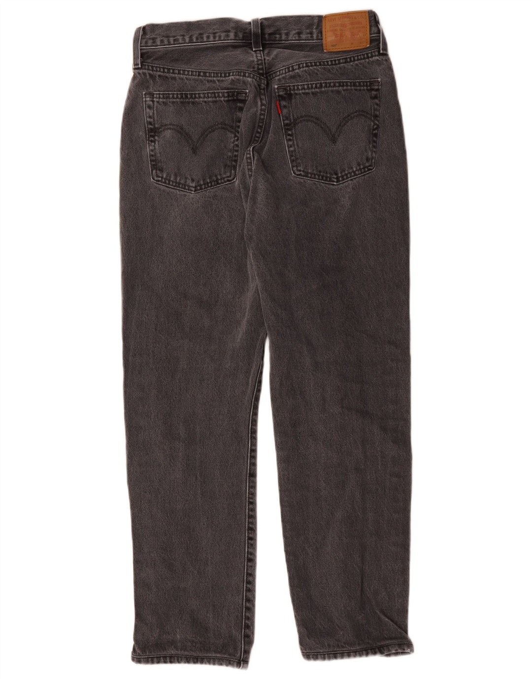 Damskie dżinsy Levi's 501 Straight W28 L26 Szara bawełna
