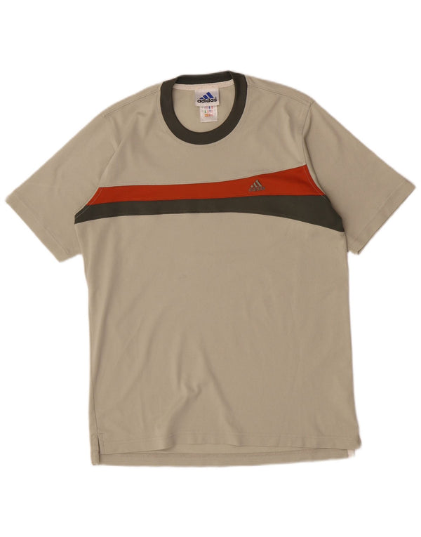 Adidas Męska koszulka Top Medium Beige Colourblock Poliester