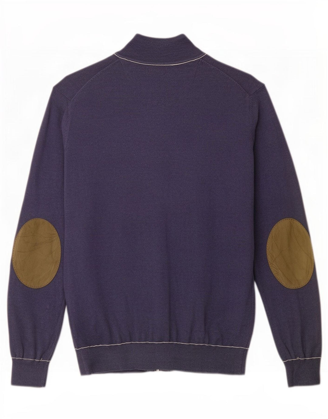 Męski sweter rozpinany Massimo Dutti, średni granatowy, bawełniany