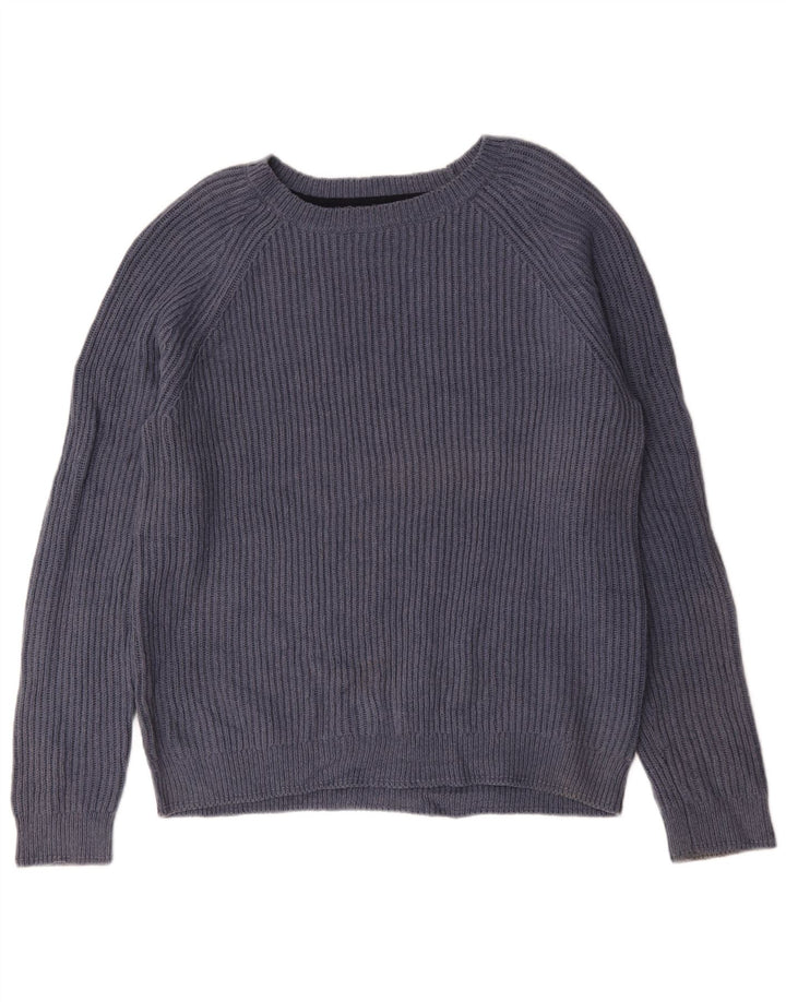 Męski sweter z dekoltem w łódkę Fat Face, duży, granatowy, bawełniany
