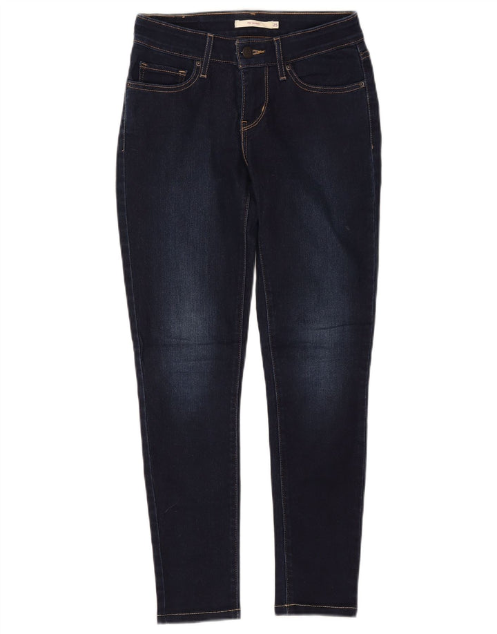 Damskie jeansy Levi's 711 Skinny W25 L26 Granatowa bawełna