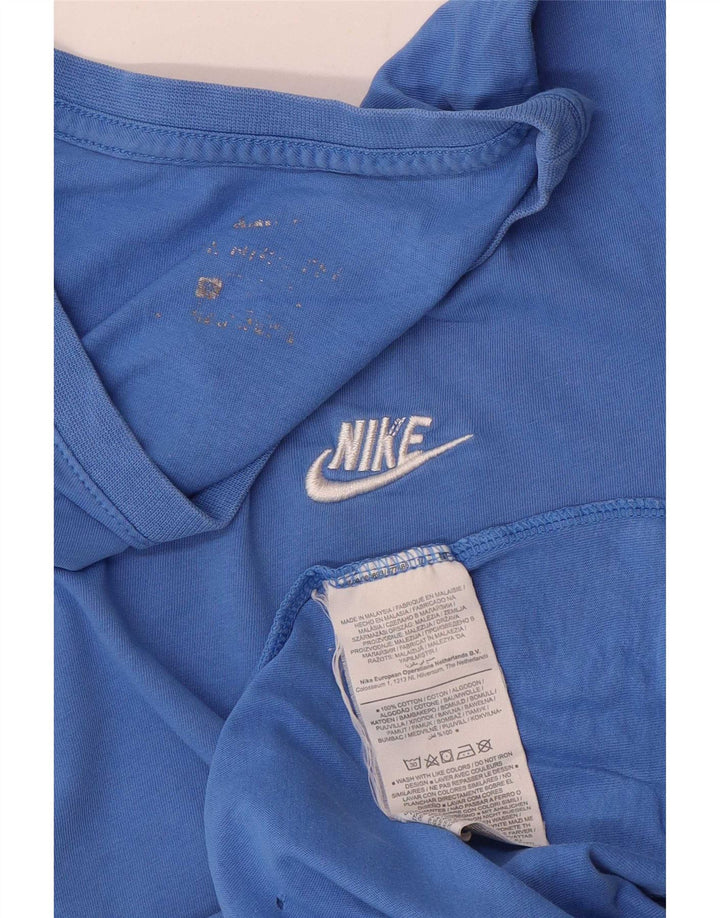 T-shirt męski Nike, bawełniany, średni niebieski