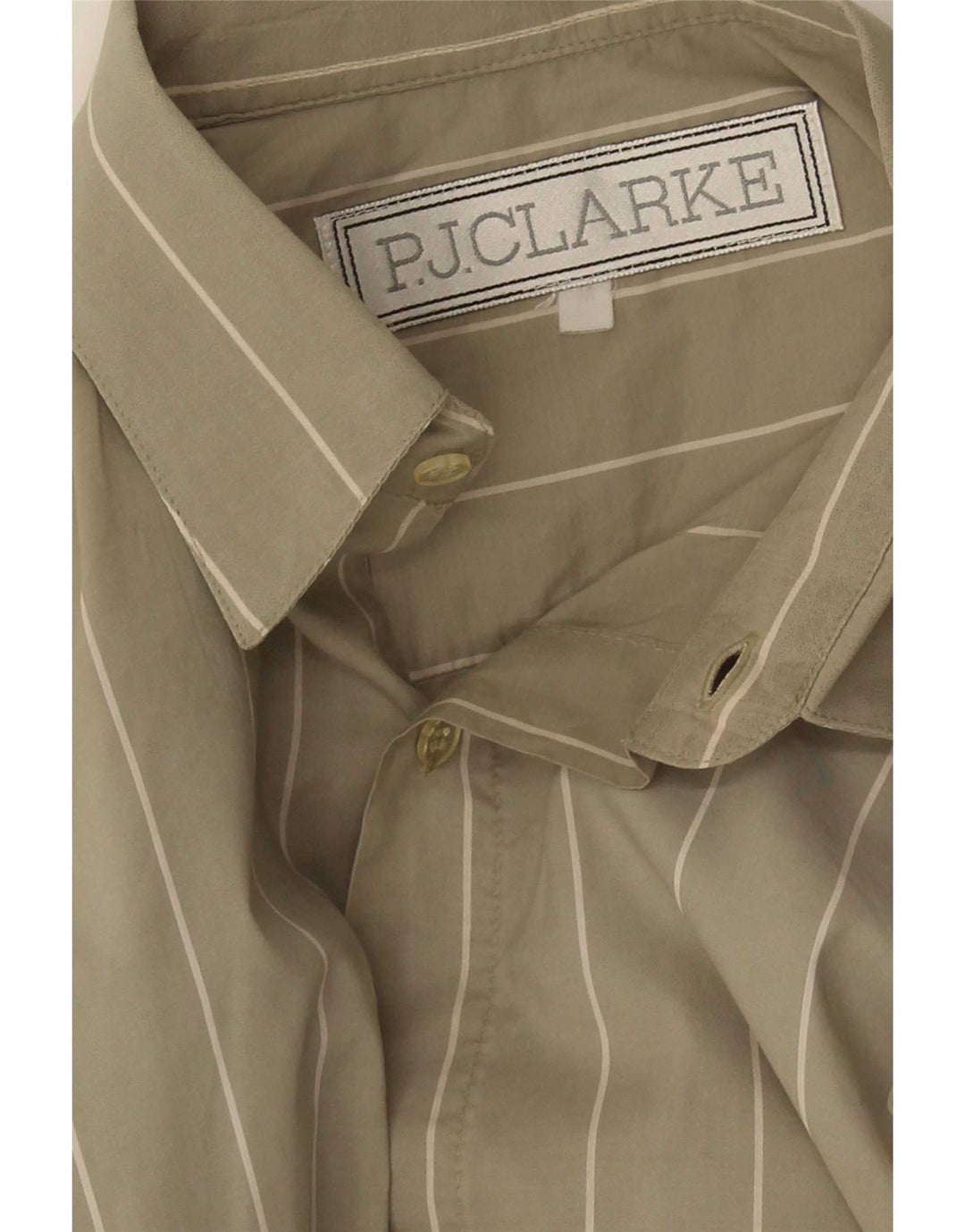 Koszula męska w stylu vintage, średnie khaki w paski
