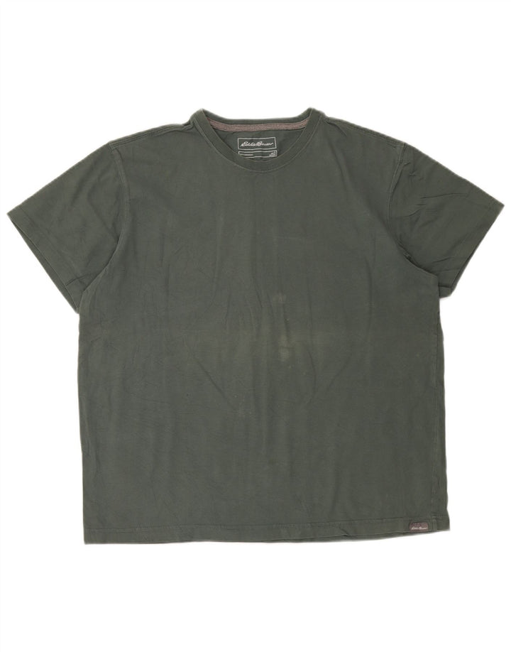 T-shirt męski EDDIE BAUER, duży, bawełniany khaki