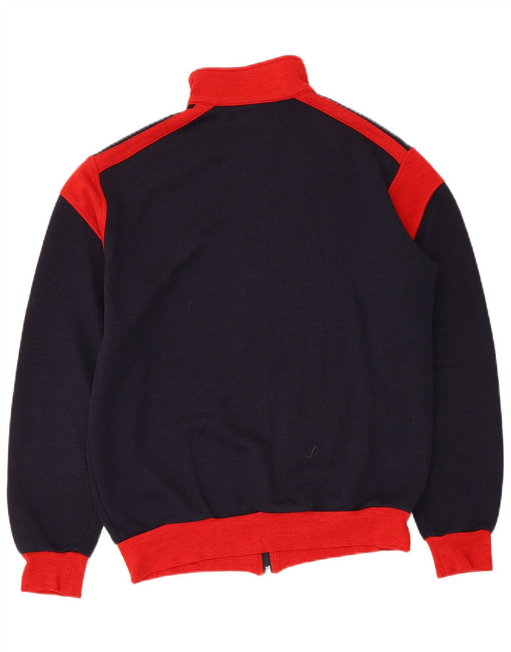 Męska kurtka dresowa Ellesse UK 34/36, mała, granatowa, z blokami kolorów