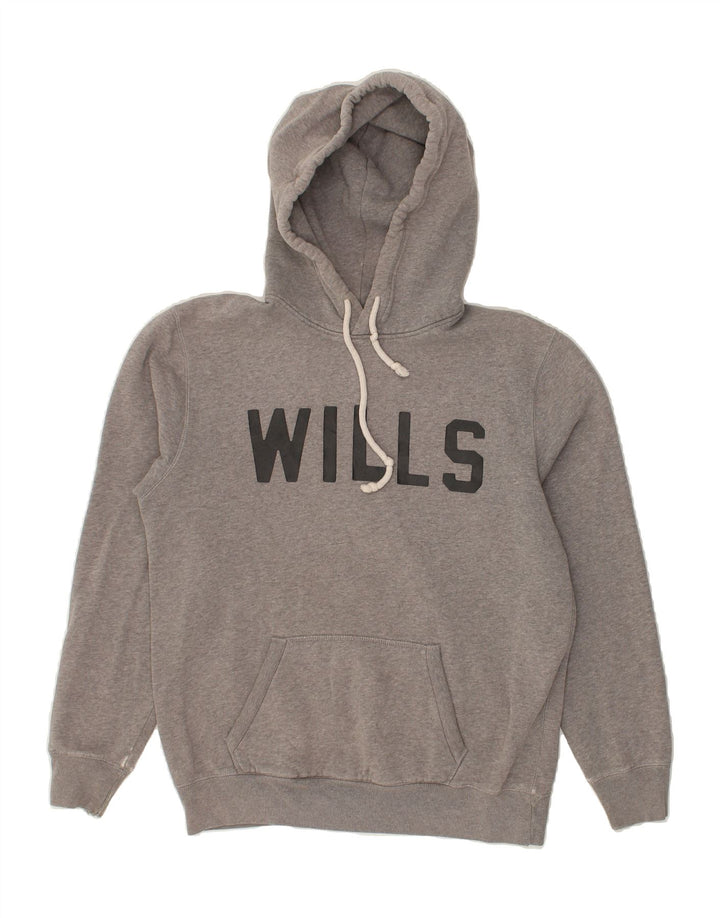 JACK WILLS Mens Graphic Hoodie Jumper Small Grey Cotton | Vintage Jack Wills | Thrift | Second-Hand Jack Wills | Used Clothing | Messina Hembry 