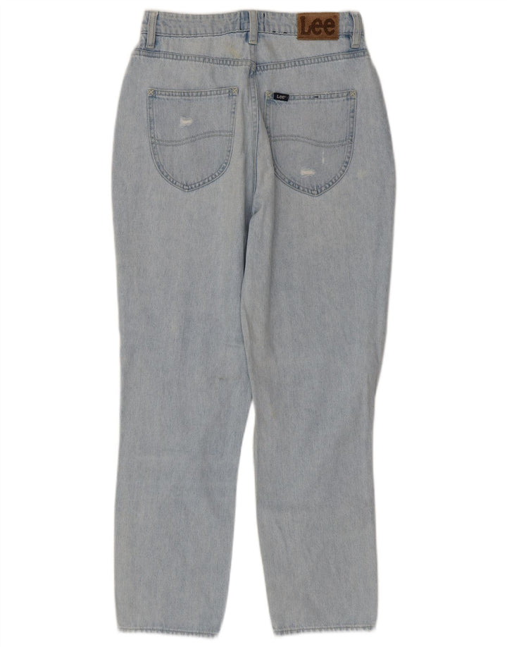 Damskie jeansy Lee High-Moms w trudnej sytuacji, zwężane US 8 Medium W26 L27 Niebieskie