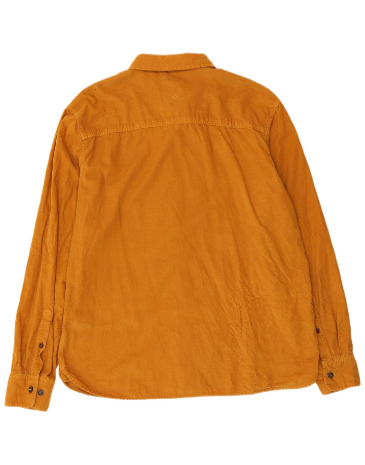 Męska koszula sztruksowa Fat Face, duża, beżowa, bawełniana