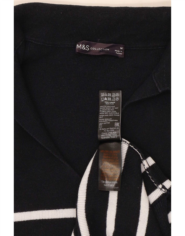 Damski sweter polo Marks & Spencer UK 14, średni granatowy