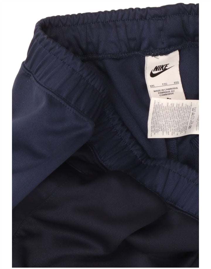 Męskie spodnie dresowe Nike Graphic Joggers 2XL, granatowe, bloki kolorów