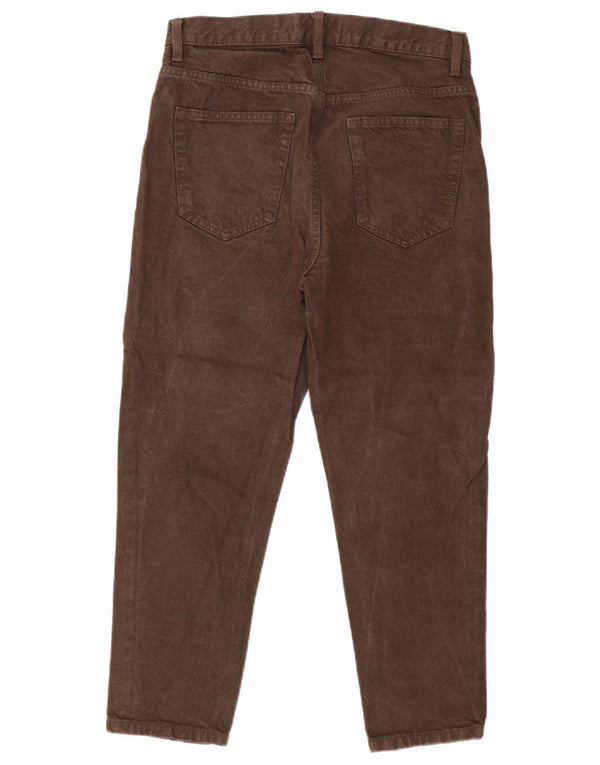ZARA Mens Cropped Jeans EU 40 Medium W31 L25 Brown Cotton