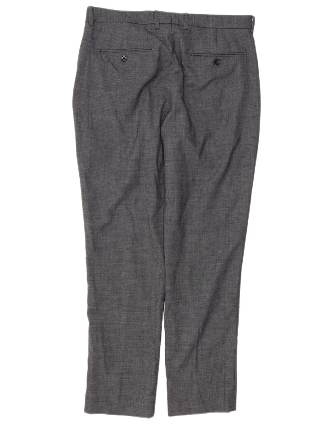 J. CREW Męskie spodnie Chino BOWERY Slim W33 L30 Szara wełna w prążki