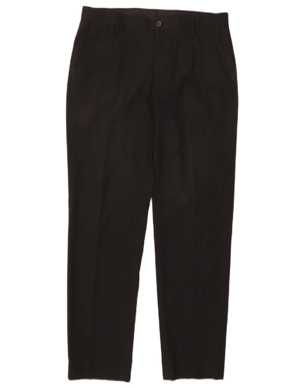 Marks & Spencer Damskie spodnie Chino o dopasowanym kroju W32 L30 Czarne
