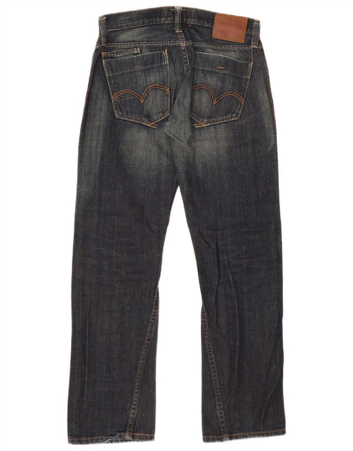 Męskie jeansy Levi's Slim Straight W32 L32 Granatowa bawełna
