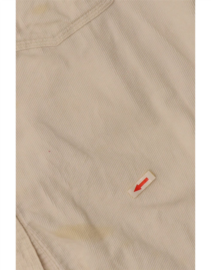 Damska koszula sztruksowa STACCATO oversize UK 10, mała, złamanej bieli, bawełniana