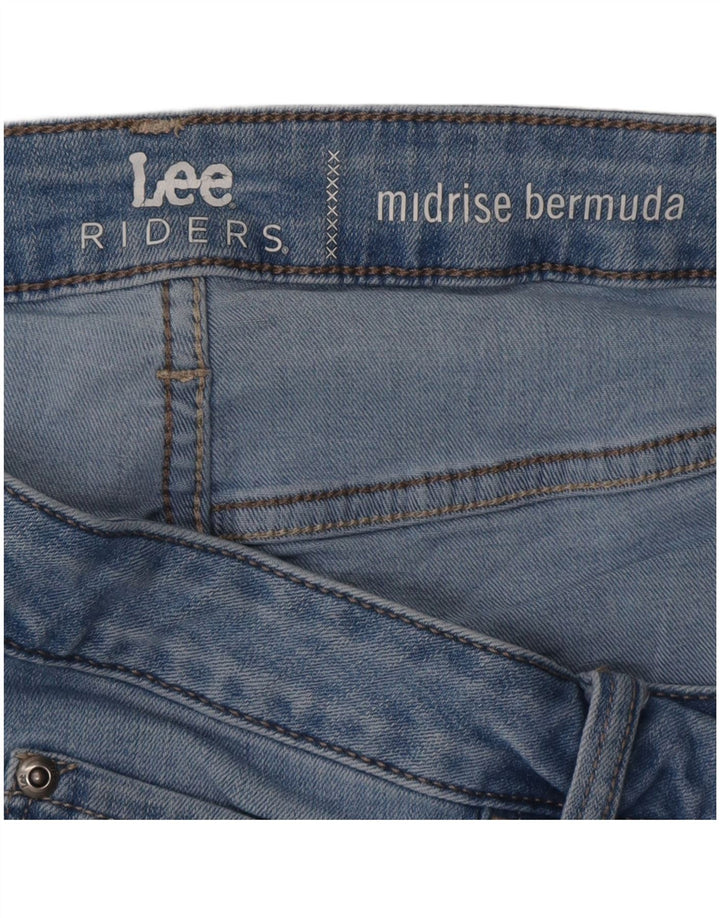 Damskie spodenki jeansowe LEE Riders Mid Rise Bermudy W36 XL Niebieskie
