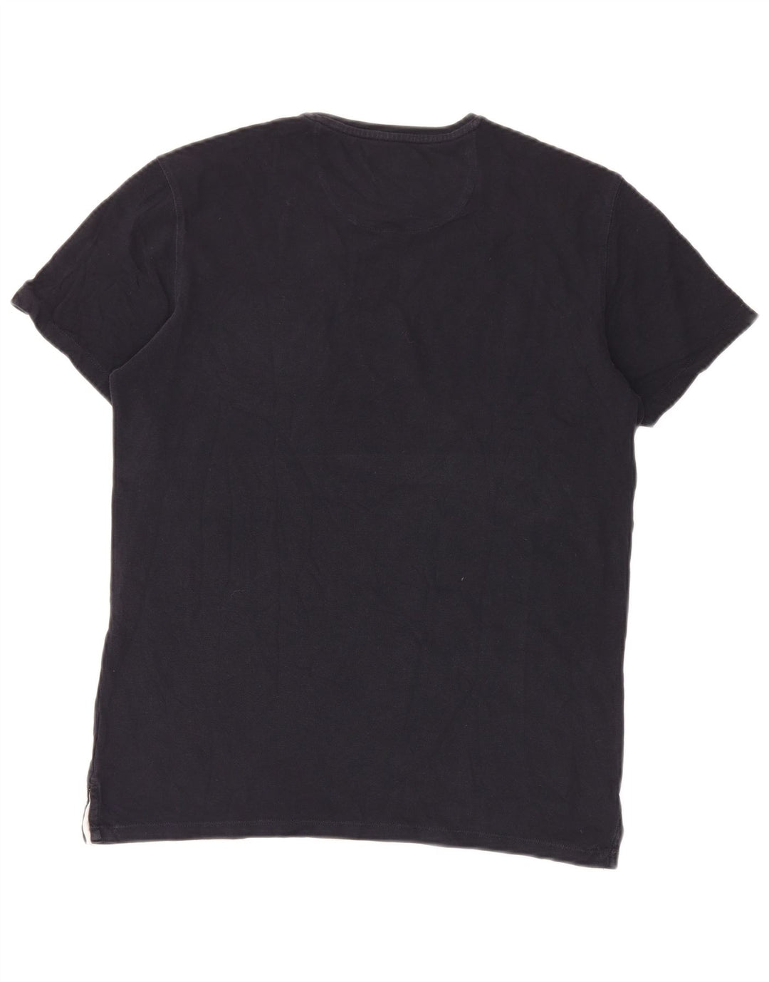 T-shirt męski Massimo Dutti o swobodnym kroju, duży, granatowy
