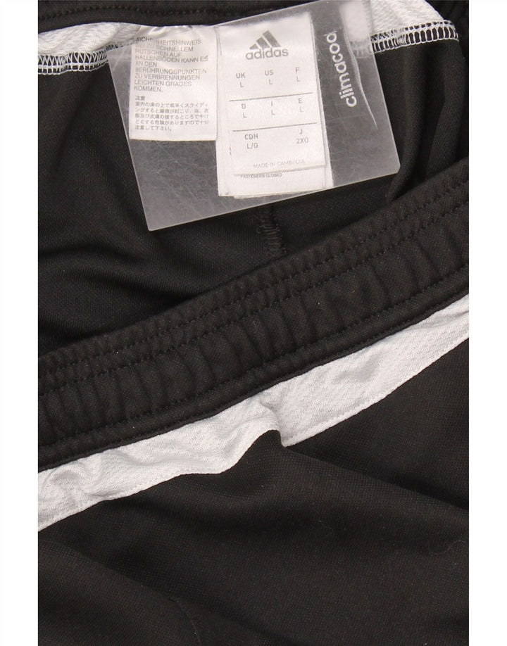 Męskie spodnie dresowe ADIDAS Climacool, duże, czarne, poliestrowe