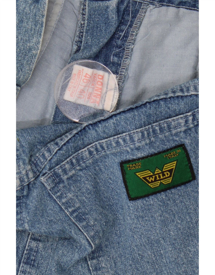 Dzika damska spódnica dżinsowa IT 40 Small W28 Niebieska bawełna