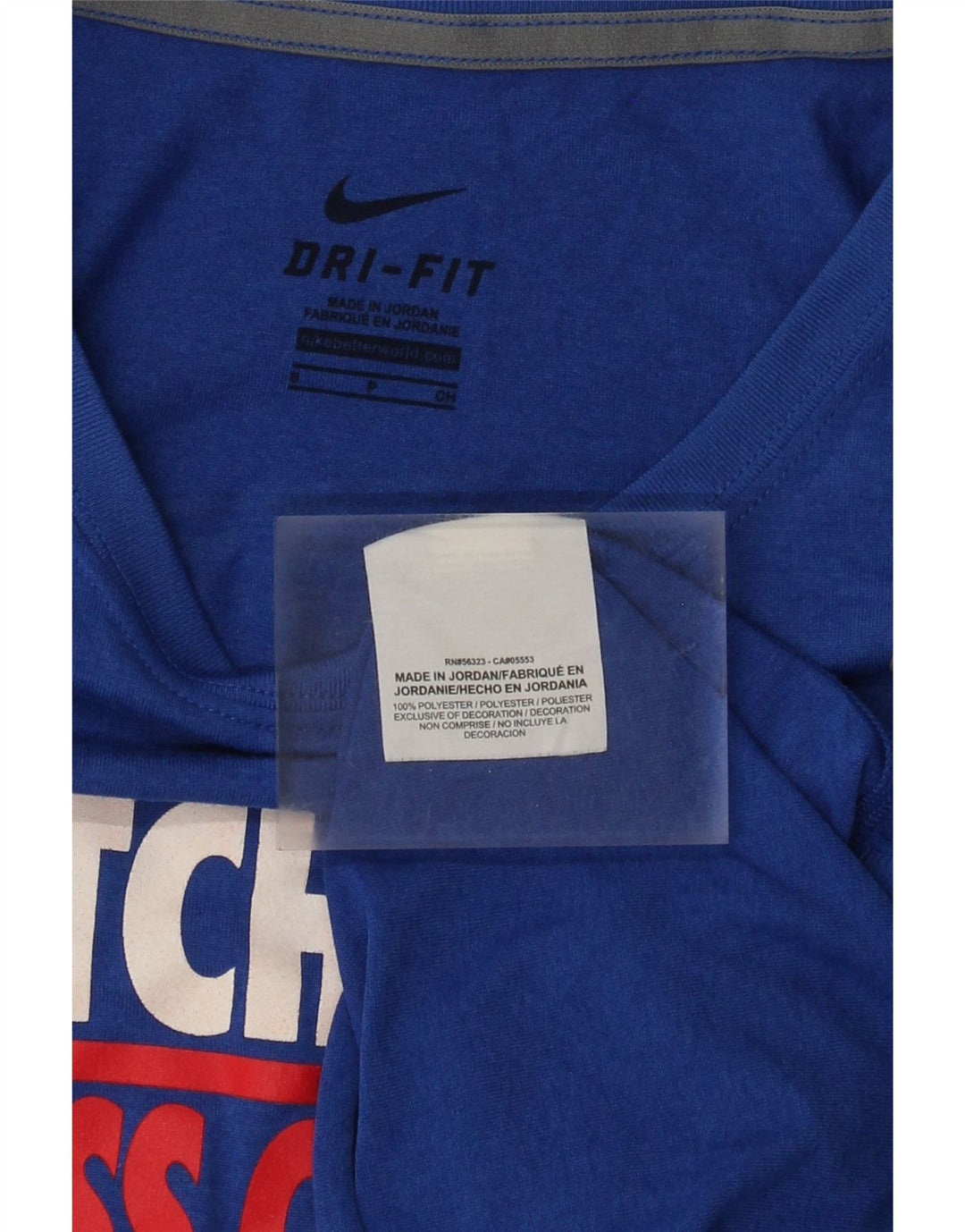 Damska koszulka Nike Hutchinson Graphic z długim rękawem, UK 10, mały, niebieski poliester