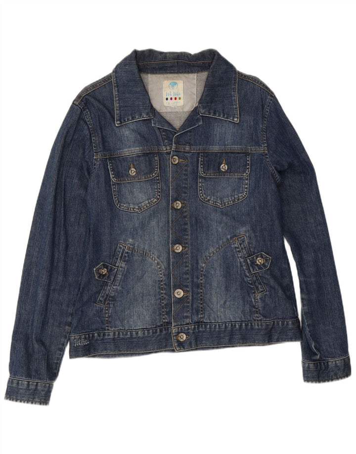 Damska kurtka dżinsowa Fat Face UK 16, duża niebieska bawełniana