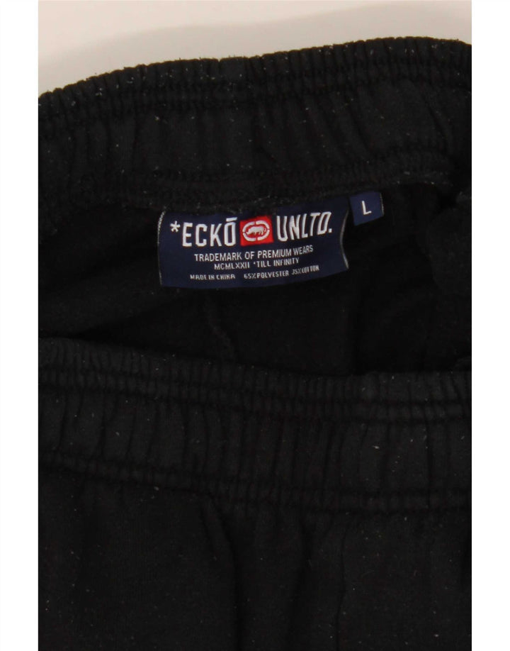 Męskie spodnie dresowe Ecko Unltd Graphic, duże, czarne