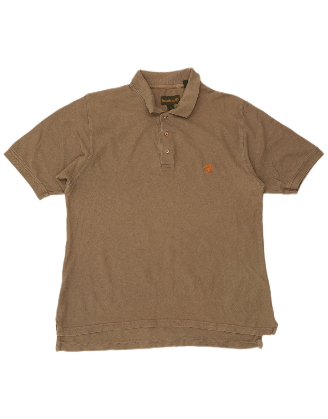 Męska koszulka polo Timberland, duża, beżowa, bawełniana