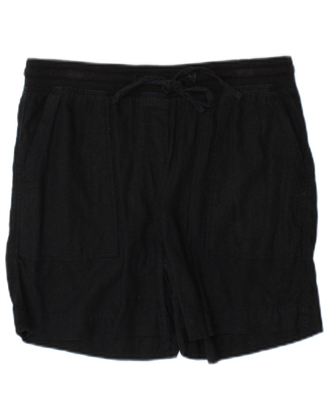 Marks & Spencer Damskie spodenki Chino UK 10 Small W32 Czarne lniane