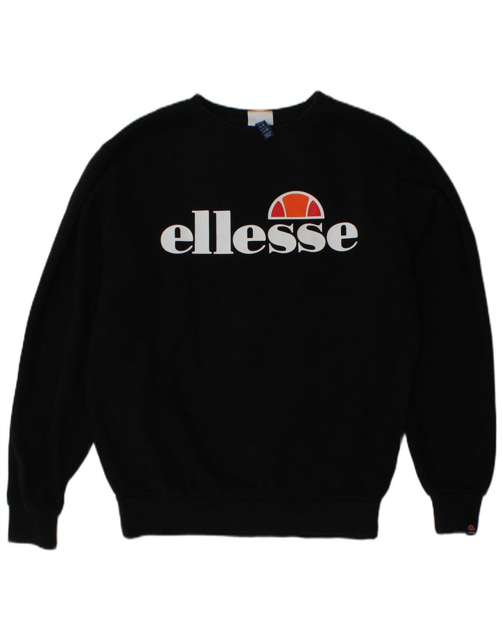 Damska bluza oversize z grafiką ELLESSE UK 10, mała czarna