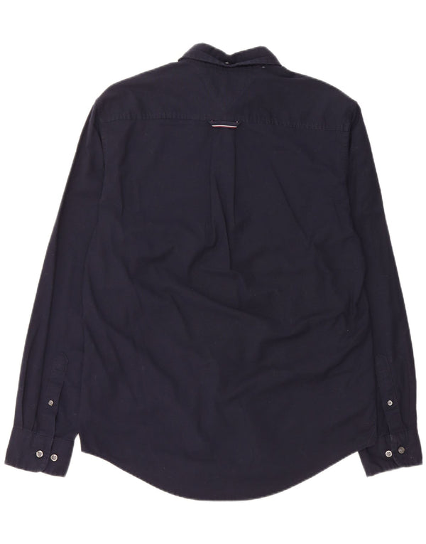 Koszula męska Tommy Hilfiger, średnia, granatowa, bawełniana